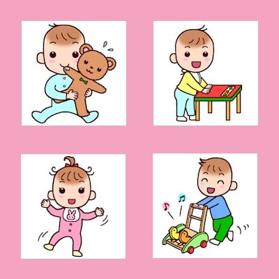 赤ちゃんの遊び2 赤ちゃん 人物 素材屋イラストブログ