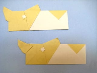 干支 いぬ の箸袋おりがみ2 創作折り紙の折り方