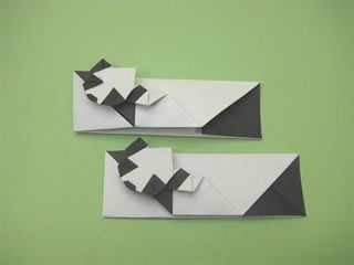 パンダの箸袋 創作折り紙の折り方