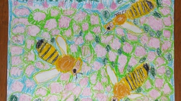 ミツバチの一枚画コンクール 小さなアトリエ