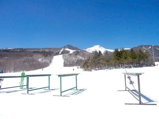 サンメドウズ 清里スキー場 4月中旬まで延長営業 春スキーへいらっしゃい 帰り道 迷子の鹿に遭遇 ステラの高原へいらっしゃい