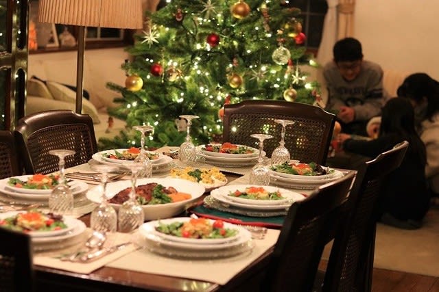 昨年のクリスマスの時の献立 幸せは食卓から 心を込めてお料理