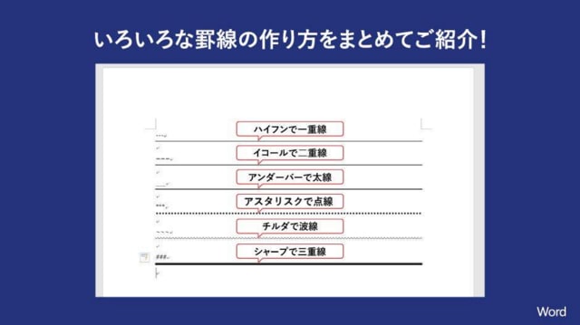 ワードで便箋のように罫線をまとめて引く Wanabeさんの日記