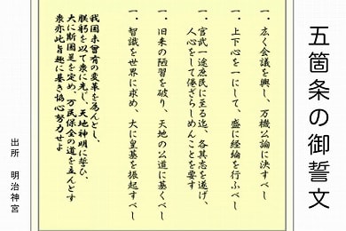 Images Of 五箇条の御誓文 Japaneseclass Jp