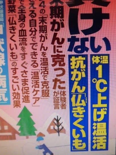 フランス菊芋とガンとの関係 芸文社 雑誌紹介 神奈川県 フランス菊芋 生産 通販店 笑顔と健康はキクイモから ブログ 菊芋 生産 通販 販売 全国発送