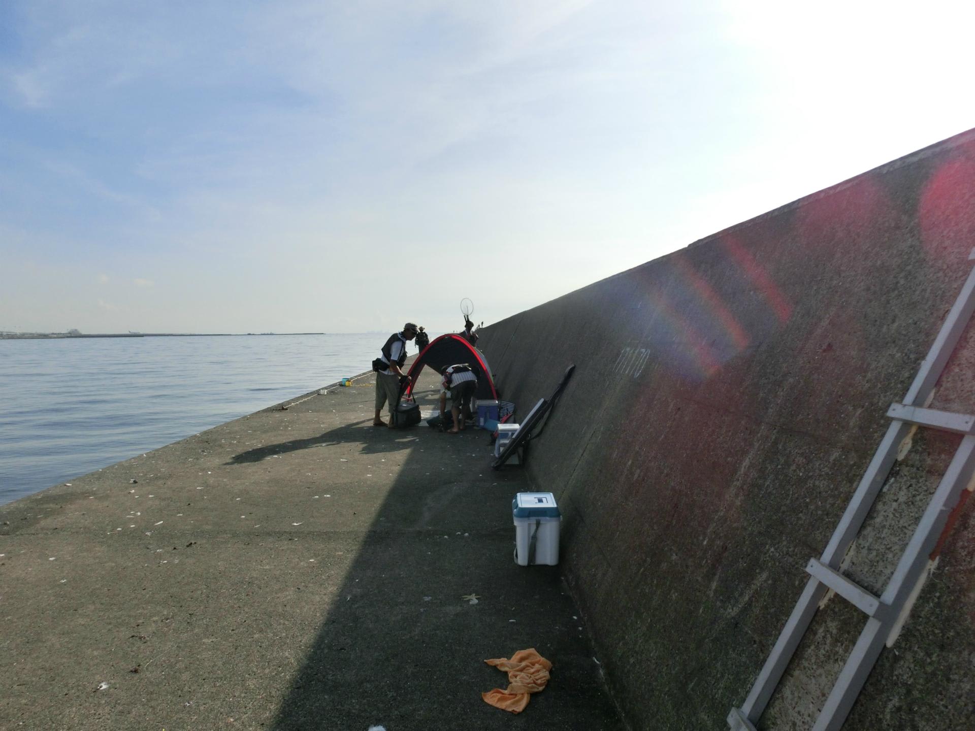川崎新堤で初めての黒鯛 のぶちんのへち釣り修行