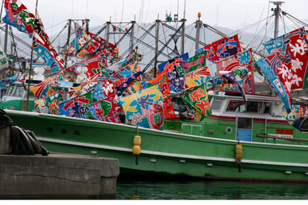 漁船の飾り