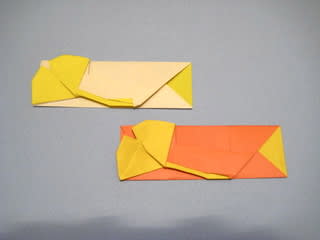 イチョウの箸袋おりがみ 創作折り紙の折り方