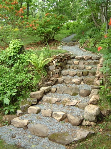 庭の階段 高原の庭物語