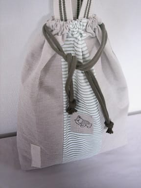 オーダーメイドの幼稚園巾着(お弁当袋・上靴入れ・体操着入れ・コップ袋…) - Fabric