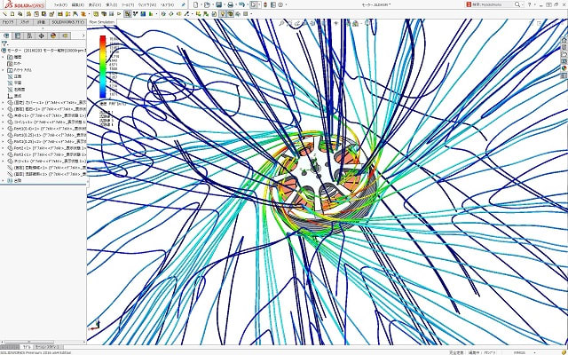 これ解析できますよ モーターの運転時熱解析 空気流れと温度分布 流体機械設計による近未来に役立つエンジニアリング