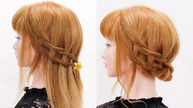 可愛い 編み込み 髪型 夏祭り おしゃれ 女子力up 分かりやすい動画