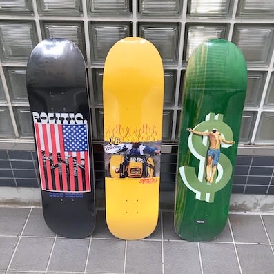 BLOG: SHELTER SKATE SHOP] 1 . 23 POLITIC NEW DECK 入荷 & SKATE