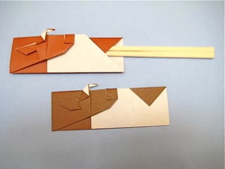 干支 うし の箸袋おりがみ2 創作折り紙の折り方