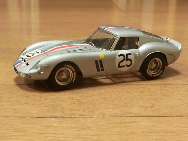 250GTOデカール使用 フジミ1/24フェラーリ250GTO1963ルマン 製作