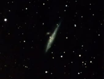 星見娘で電視観望4033(りょうけん座 C32 Whale Galaxy) - よしべや自然博物館