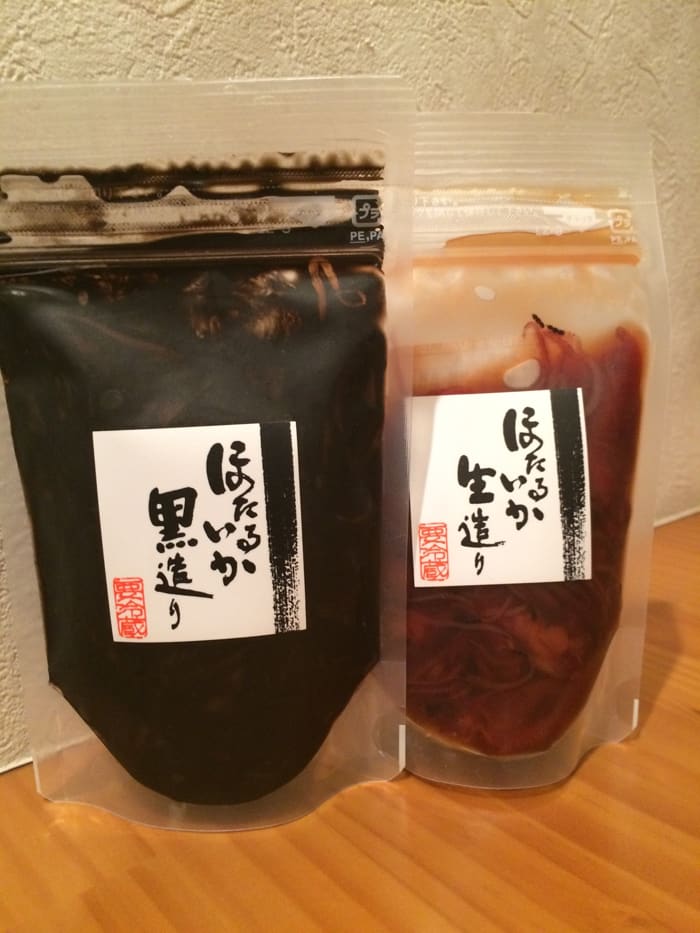ほたるいかの生造り 黒造り おいしいお土産ありがとう ほたるいかの生造り 黒造り おいしいお土産ありがとう