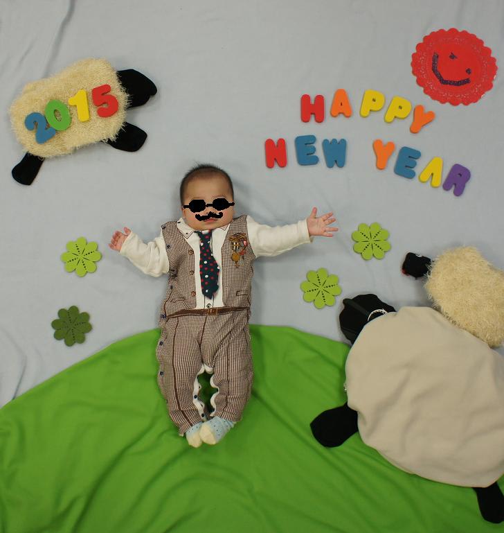 お昼寝アート☆お正月 ナナタニッキ