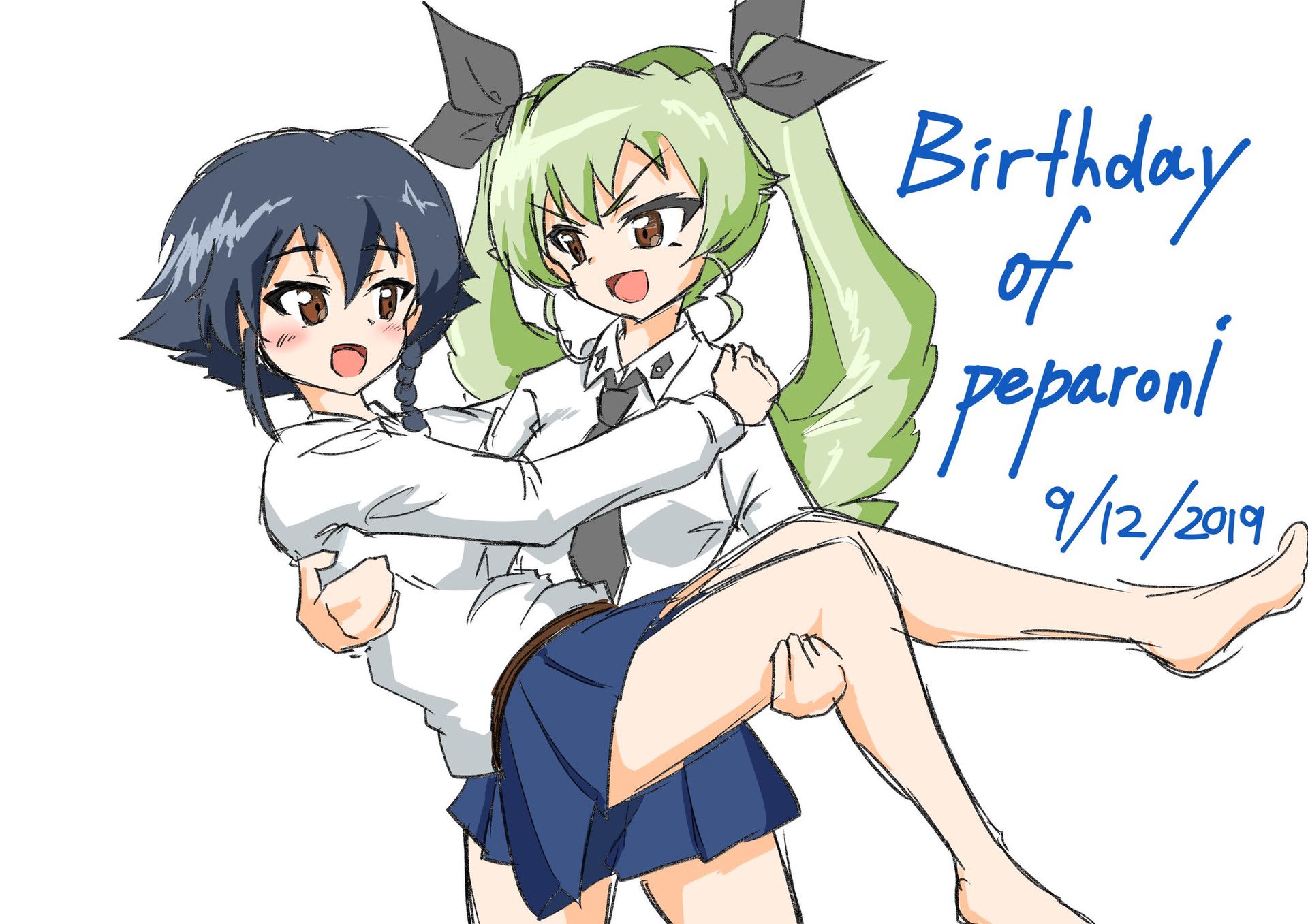 本日は ガールズ パンツァー アンツィオ高校ペパロニの誕生日です 19年 Stay Green Greenのブログ
