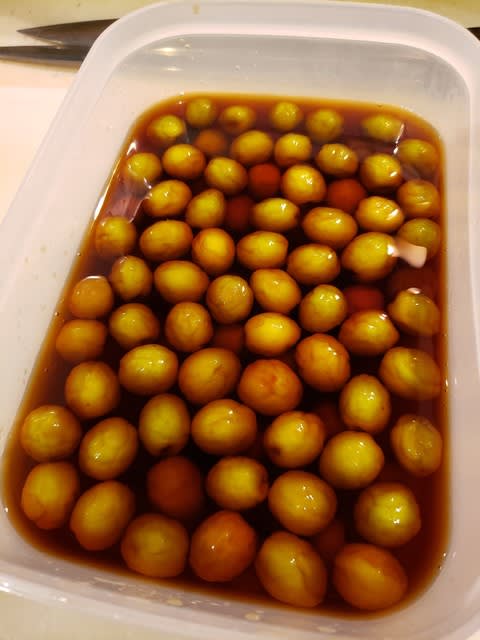 カリカリ梅を作ったときの梅酢と梅醤油を使ってお料理 料理人こうやの記録