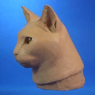 猫ヘッドモデル粘土版 １３mm目 手乗り猫はじめました