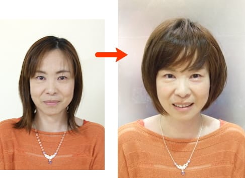 似合う髪型 パーマをかける かけない 東京 横浜のパーソナルカラー 骨格診断 メイクレッスン パーソナルカラー診断 似合う髪型似合うヘアスタイル 40代50代