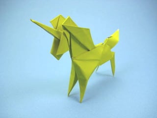 折り紙のユニコーン 創作折り紙の折り方