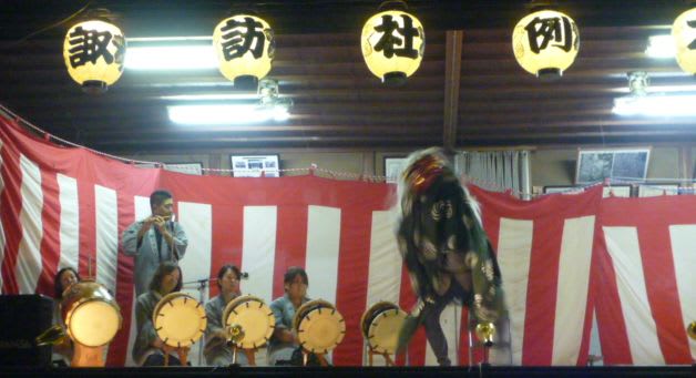 相沢囃子保存会の皆さんの「獅子舞」