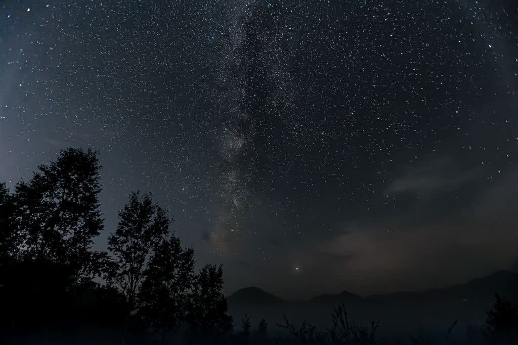 戦場ヶ原の星景写真
