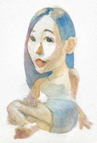 壇蜜さんの似顔絵イラスト画像