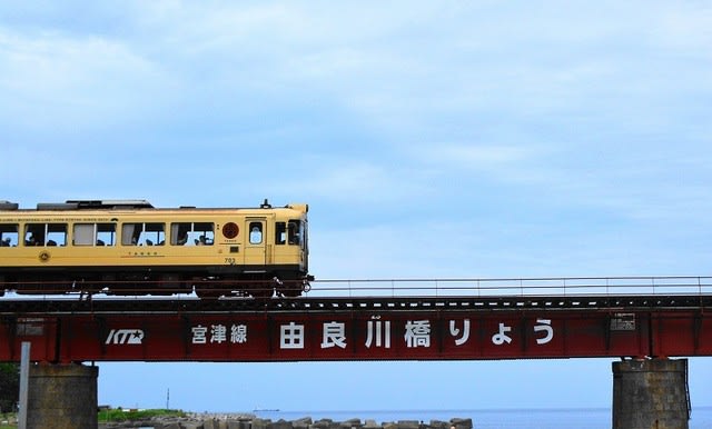 京丹後鉄道 由良川鉄橋へ Yuzuの記
