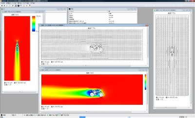 原付バイク ゴリラ の風洞内流れシミュレーション進行中 流体機械設計による近未来に役立つエンジニアリング