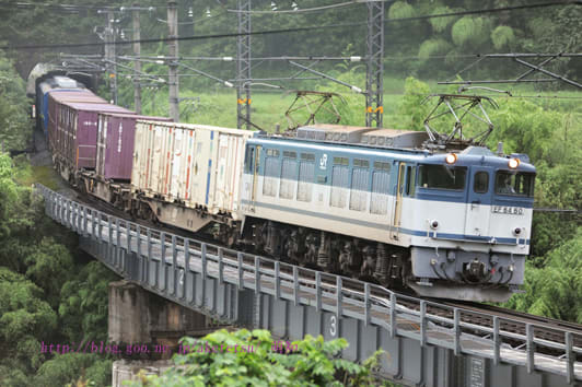 EF64-60+コキ+12系甲種 1/4 - とある鉄道員の撮影日記