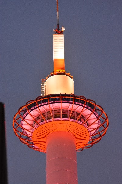 ピンクリボン 京都タワーライトアップイベント ピンボケ写真日記