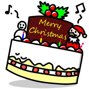 クリスマスケーキ イラスト シンプルイラスト素材