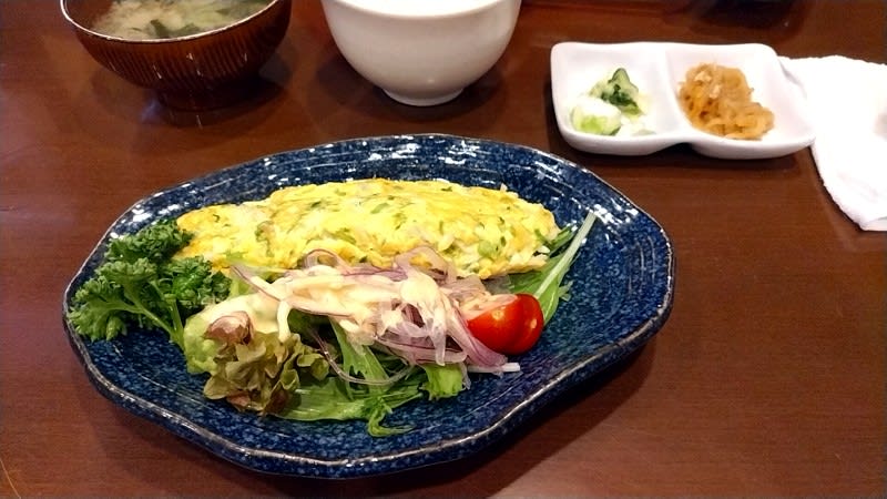どんや宝:しらすオムレツ定食