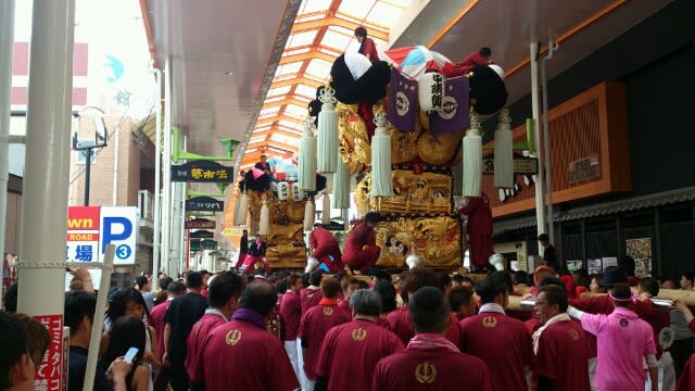 新居浜夏祭り 15 中須賀太鼓台 久保田太鼓台 せとうち旬祭館