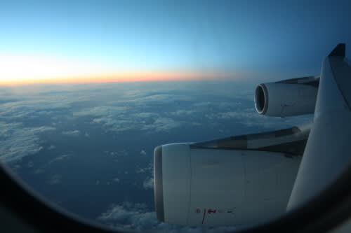 飛行機からの眺め