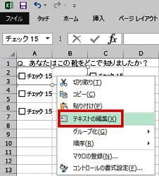チェックボックス名入力