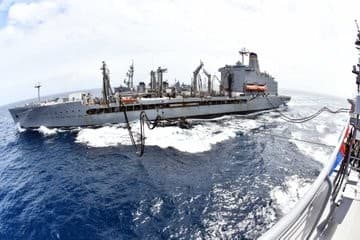 海自,米海軍補給艦,洋上訓練,日米同盟,自由で開かれたインド太平洋,FOIP,USNavysupplyshipYukon,いかづち,