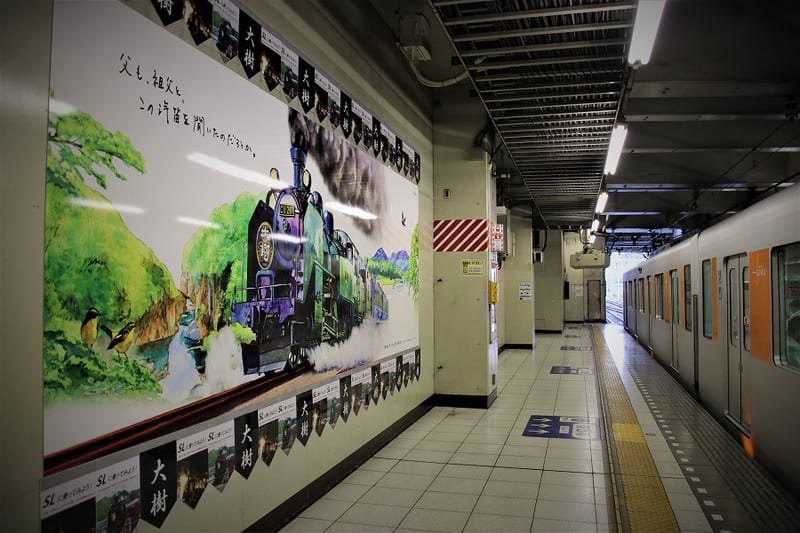 ｓｌ大樹イラストが東上線池袋駅に ハイブリッドな生活 旧ルノーな生活