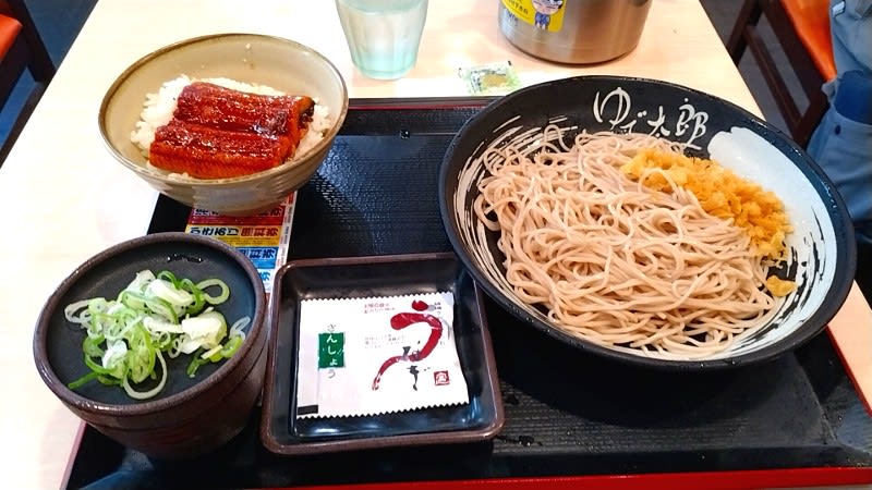 ゆで太郎長者町店:ミニうな丼セット