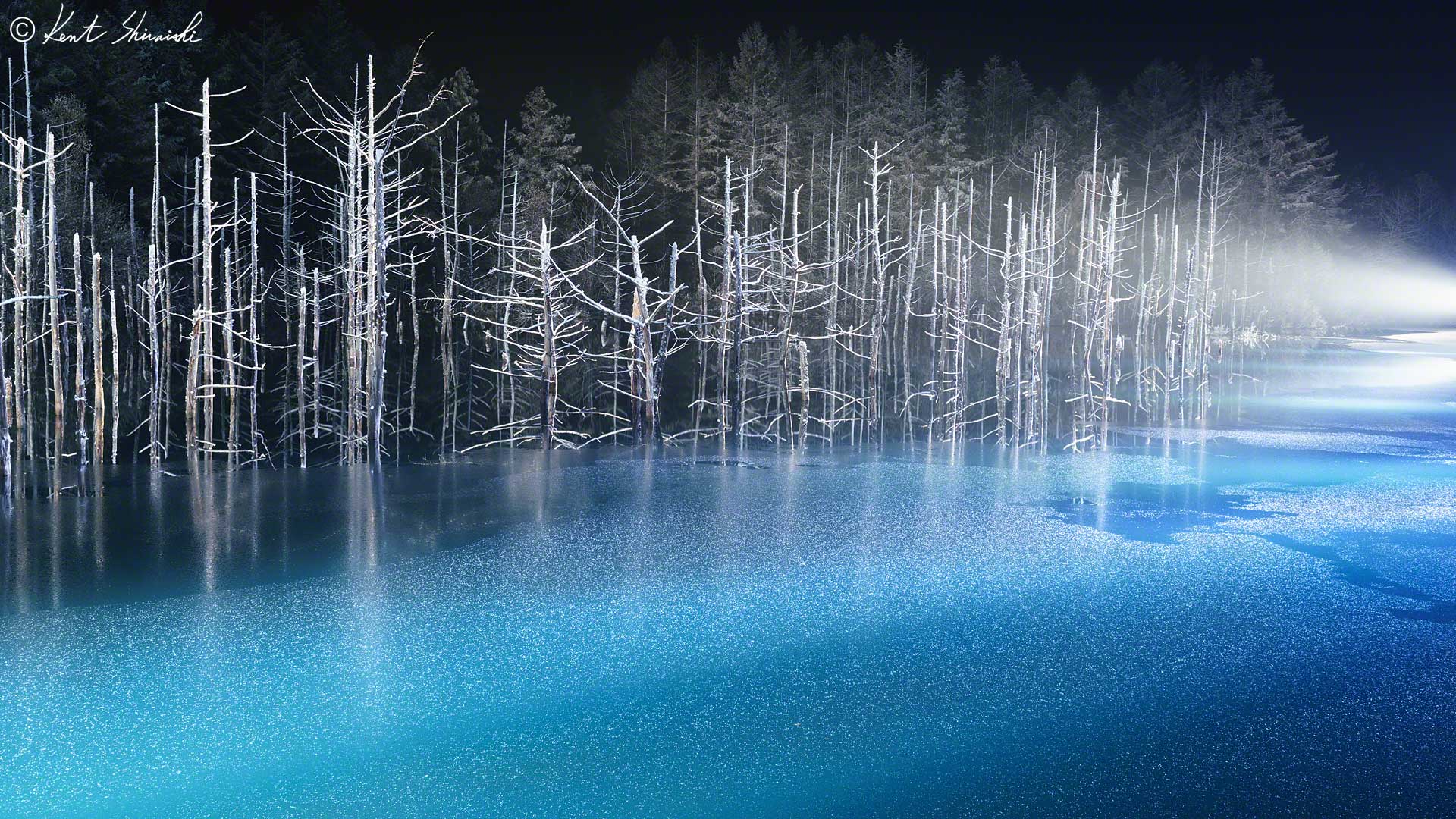 青い池のライトアップ 17年11月1日 18年3月31日まで開催決定 Kent Shiraishi Photo Blog
