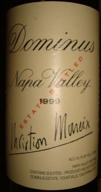 Dominus Estate 追いやり Christian Moueix 1999 / ドミナス Dominus Estate 追いやり Christian Moueix 1999 / ドミナス