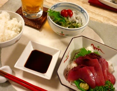 土佐人御用達『鰹の刺身』定食