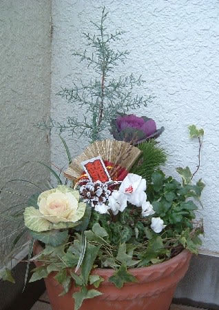 玄関の寄せ植え 正月に寄せて Haruの庭の花日記 Haru S Garden Diary