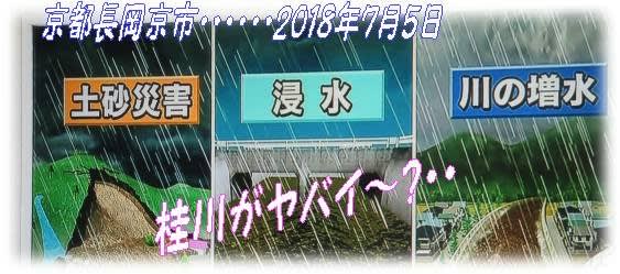 ヤバイやばい、西日本豪雨・・記録的大雨、京都桂川の水位が上がれば、その流域もヤバイ～2018年 - いげのやま美化クラブ