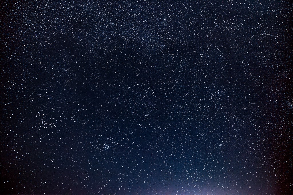 冬の星空の写真