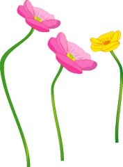 06年4月のブログ記事一覧 Yosigamo Sakura の いけ花ガーデニング 緑 風 陽 と 花イラスト