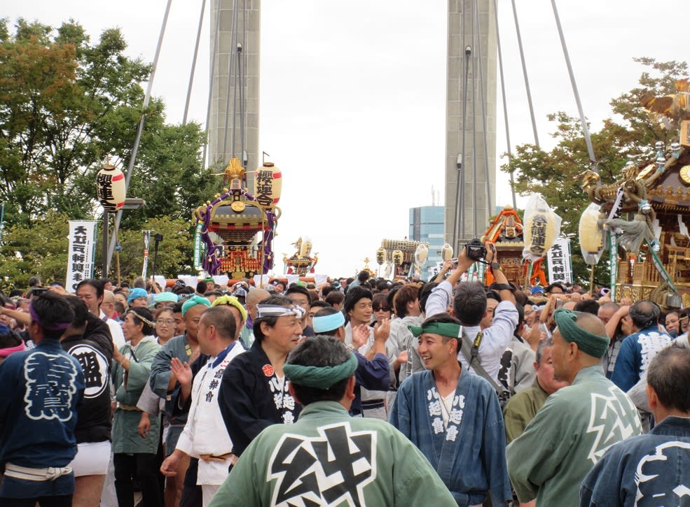 江戸下町と神輿をコンセプトに始まった「大江戸神輿まつり IN 木場公園」！これぞ江戸の男祭り！ 和太鼓とB級（C級）グルメ物語・東京